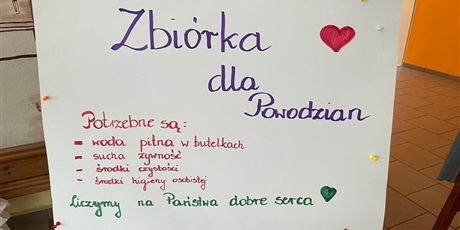 Zbiórka na rzecz powodzian